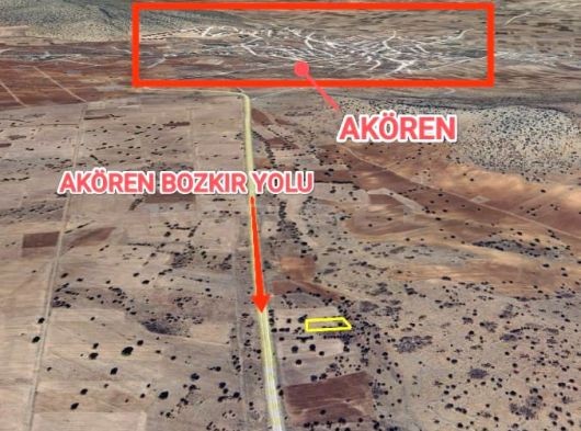 AKÖREN HACILAR BOZKIR YOLU MERAYA SIFIR MÜSTAKİL HESAPLI TARLA