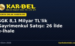 SGK’dan 8,1 Milyar TL’lik Gayrimenkul Satışı: 26 İlde Elektronik İhale